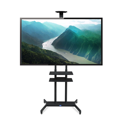  Support TV mobile sur pied à roulettes – réglable en hauteur de Zhenyun