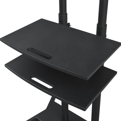  Support TV mobile sur pied à roulettes – réglable en hauteur de Zhenyun