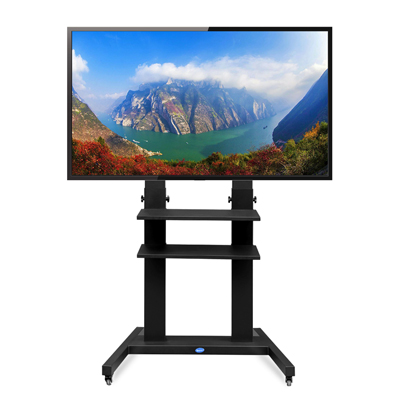  Support TV mobile sur pied à roulettes – réglable en hauteur de Zhenyun