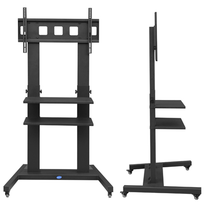  Support TV mobile sur pied à roulettes – réglable en hauteur de Zhenyun