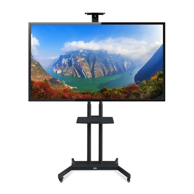  Support TV mobile sur pied à roulettes – réglable en hauteur de Zhenyun