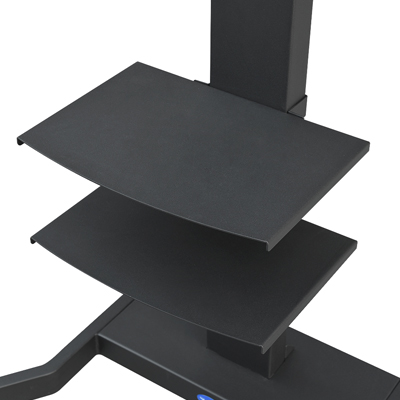  Support TV mobile sur pied à roulettes – réglable en hauteur de Zhenyun