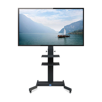  Support TV mobile sur pied à roulettes – réglable en hauteur de Zhenyun